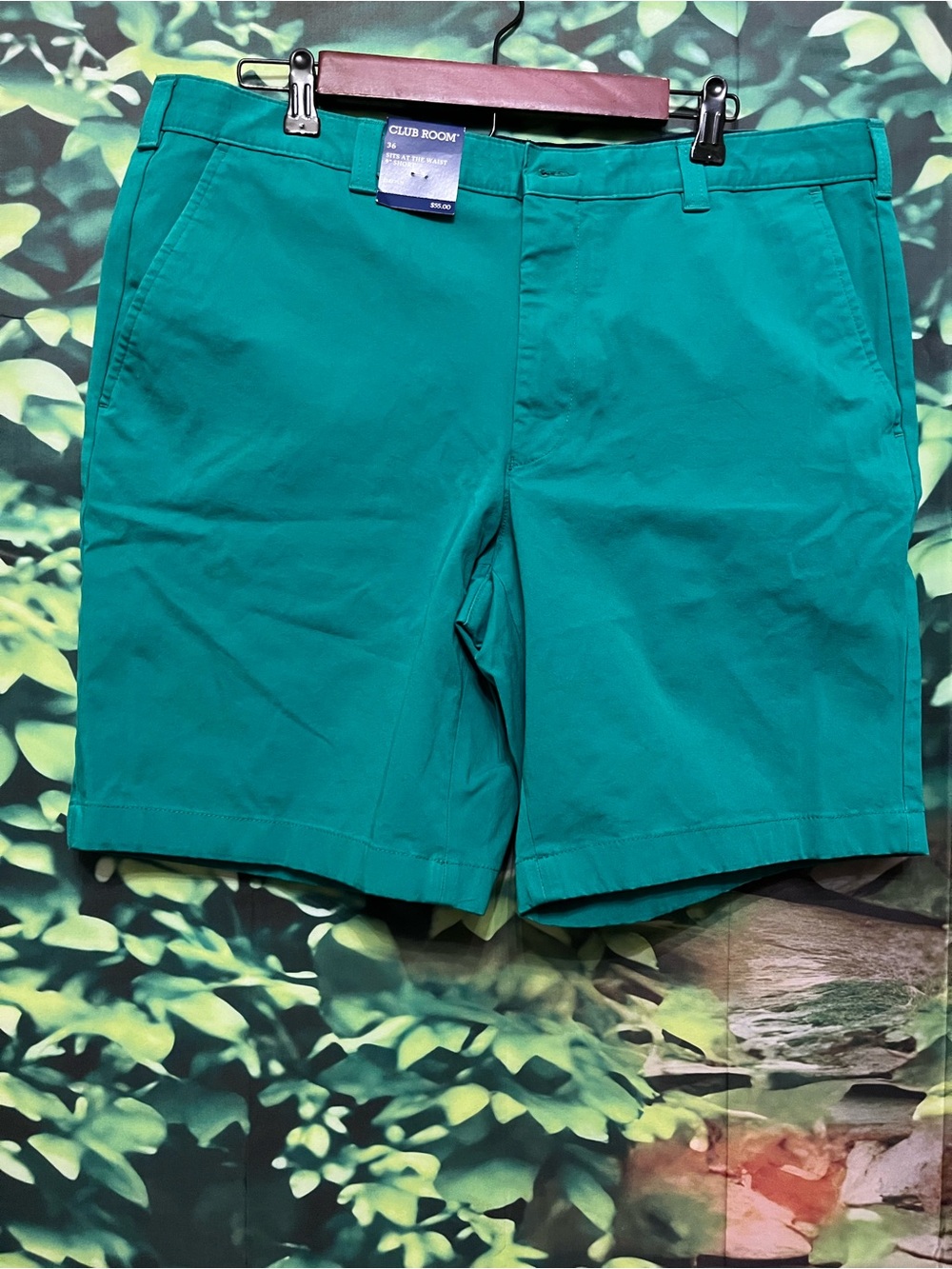 Club Room Green Men’s Classic Chino Shorts